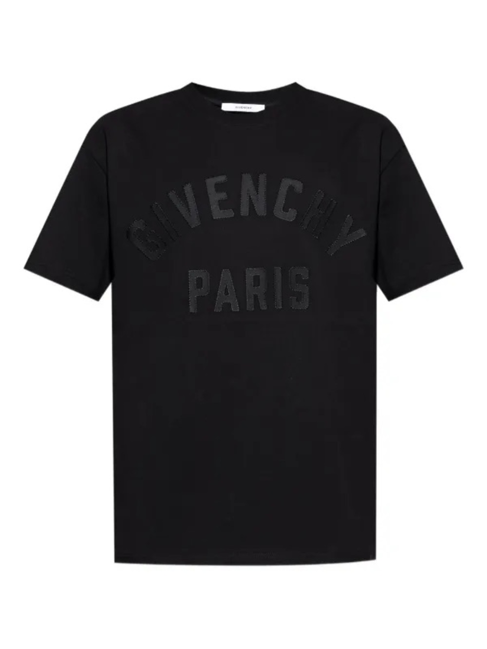 Givenchy Black Embossed Logo Crewneck Tee
